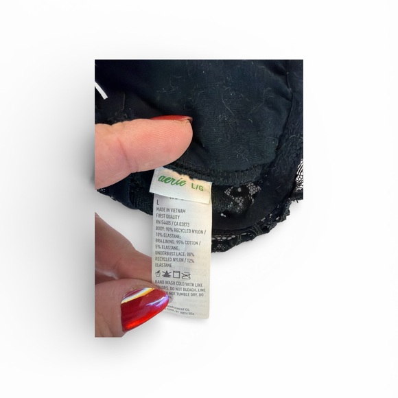 Aerie  Black Lace Bralette-Large - Picture 3 of 3